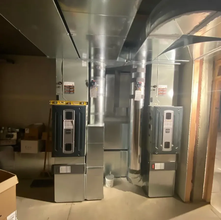 Clean, properly installed furnace after ASAP service
